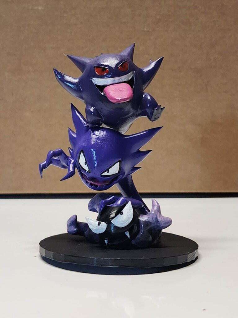 pokemon 3d printed resin sculpture