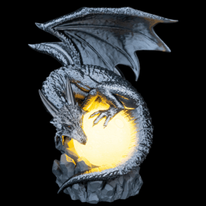 Moon Dragon Lamp - Black Dragon