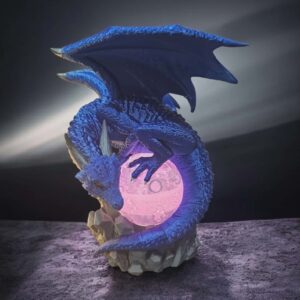 Moon Dragon Lamp - Blue Dragon